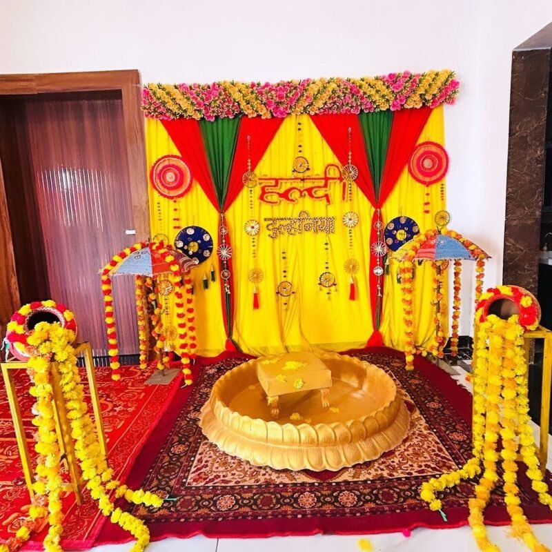 Wedding Haldi Decoration