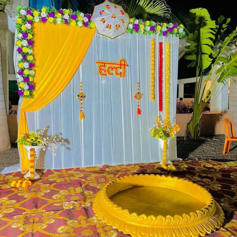 Wedding Haldi Decoration