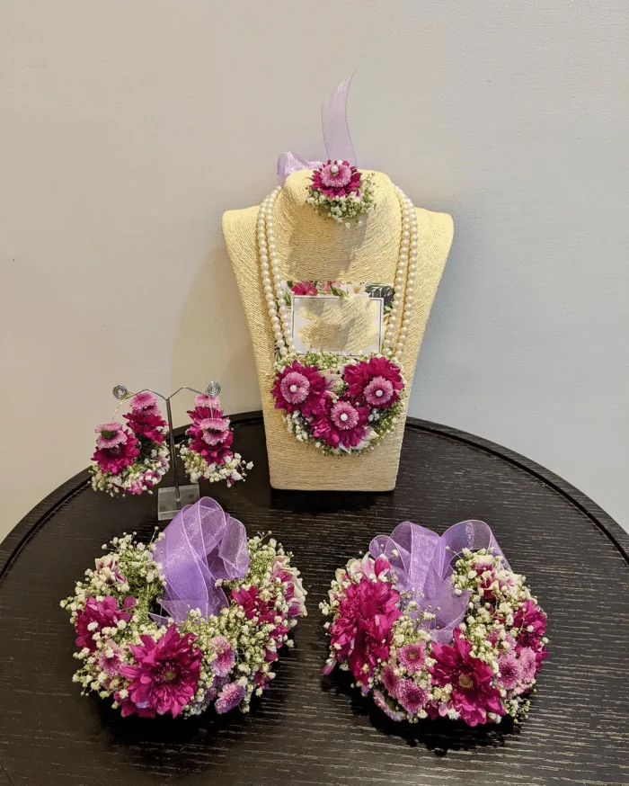 light pink flower jewellery rose and white flower