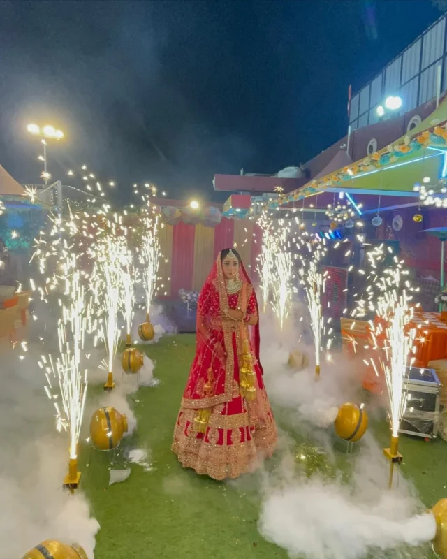 Dry Ice Wedding Entry Fireworks