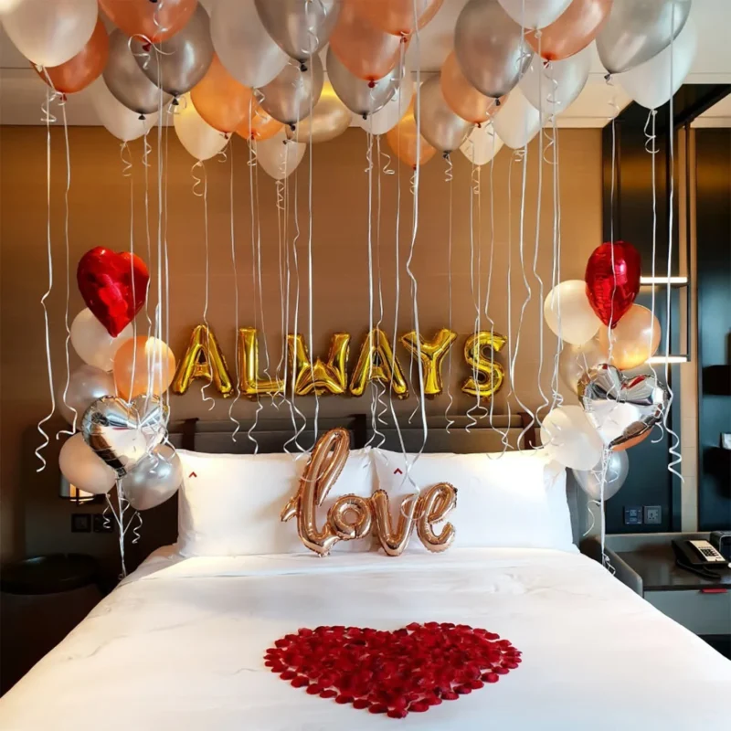 Romantic room decoration