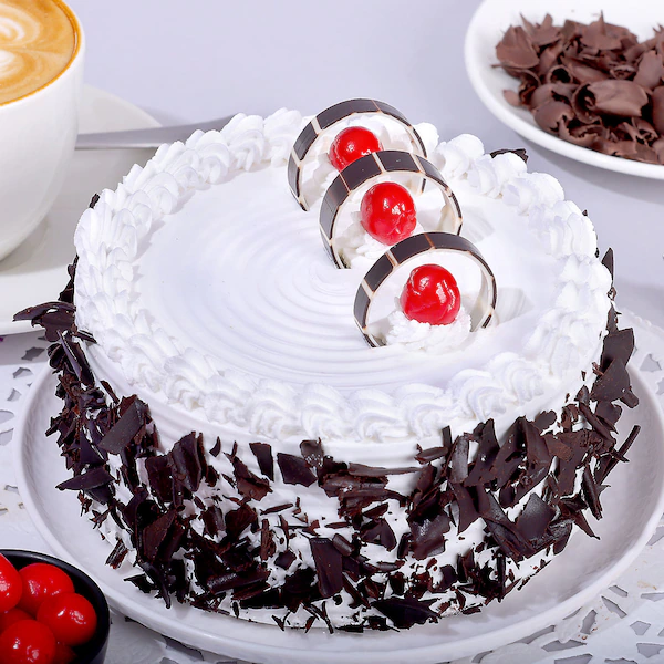 Black Forest Cake with Red Roses