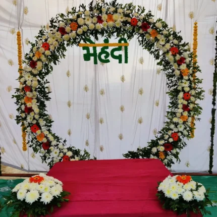 Mehndi Decoration At Home For Bride