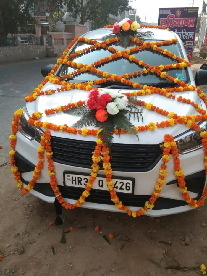 Genda Flower Wedding Car Decoration