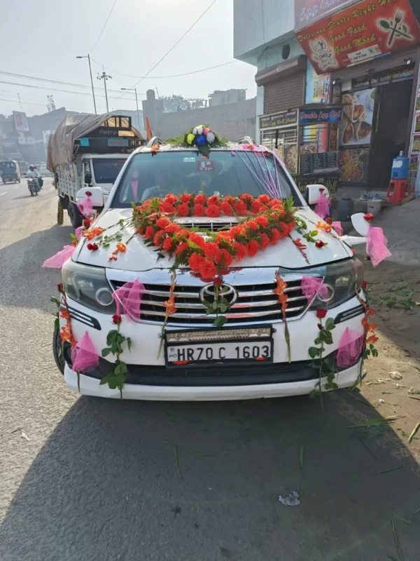 Wedding Car Decoration With Flowers Near Me