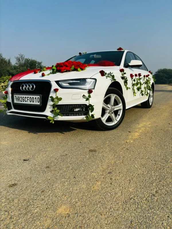 Red Rose Wedding Car Decoration