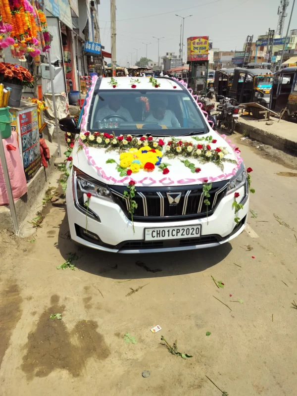 Flower bouquet flower car decoration