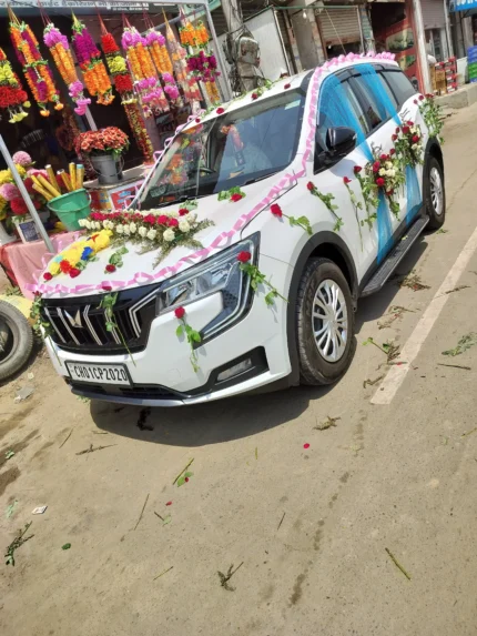 Flower bouquet flower car decoration