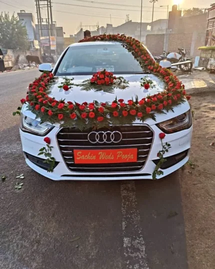 Roses Wedding Car Decoration Near Me