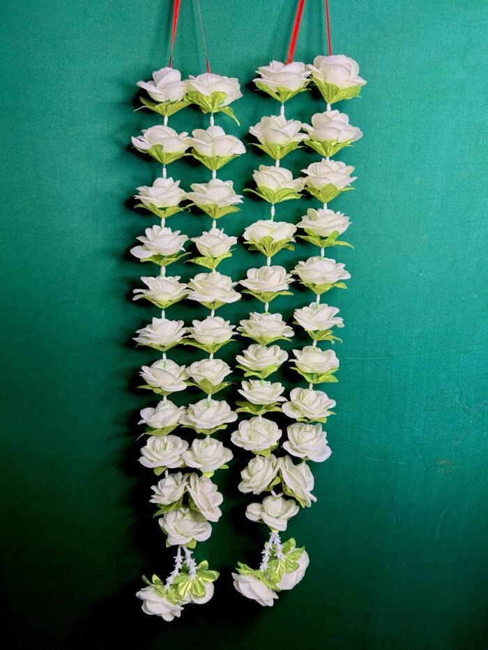 White Rose Jaimala Varmala Garlands Haar