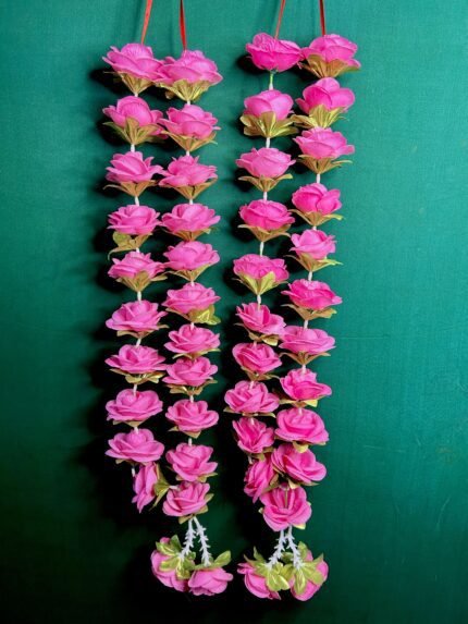 Pink rose jaimala varmala garlands Haar