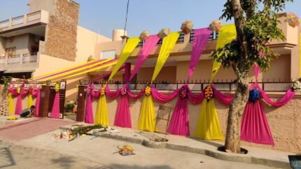 house decoration for wedding from outside