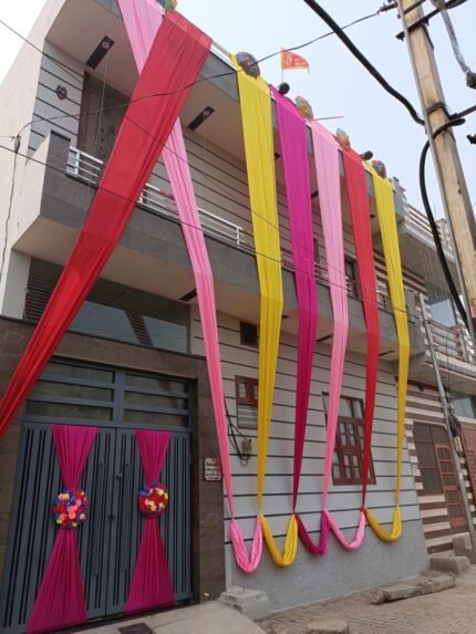 Dupatta decoration at home for wedding