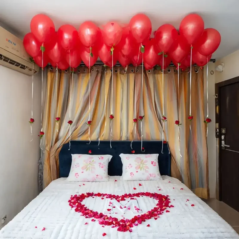 First Wedding Night Room Decoration In Delhi Noida Gurgaon