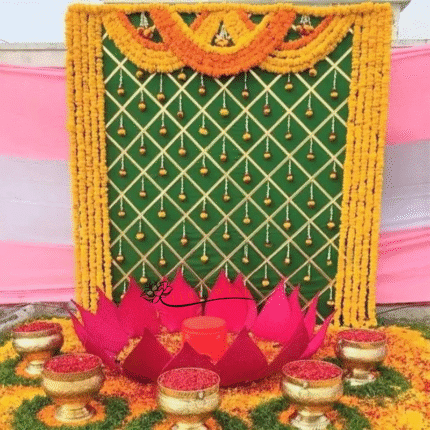 Traditional Banana Leaf Decoration