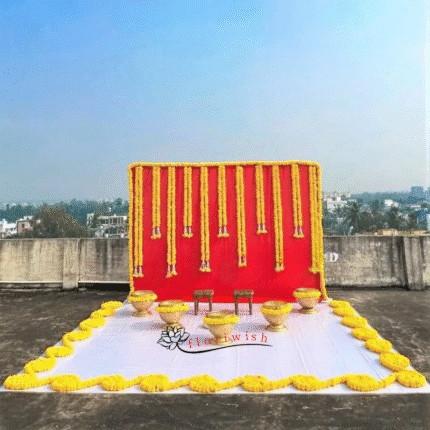 South Indian Haldi Decoration
