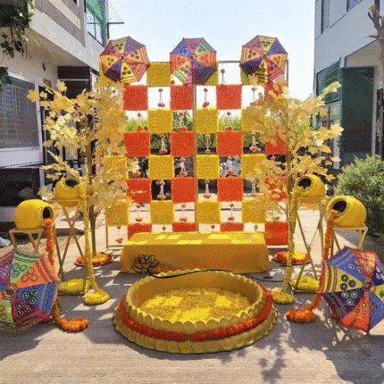 Desi Haldi Decoration