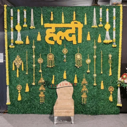 Tassle Themed Haldi Decor