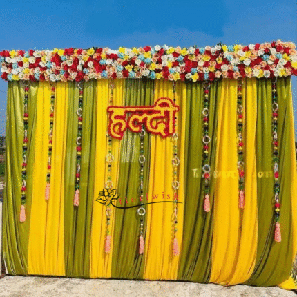 Wedding Haldi Backdrop